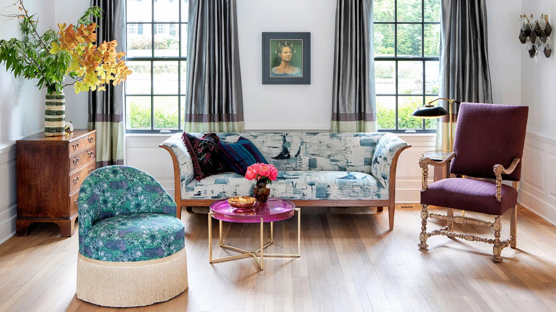 “Funky Traditional” New Jersey Home Embraces Power Clashing
