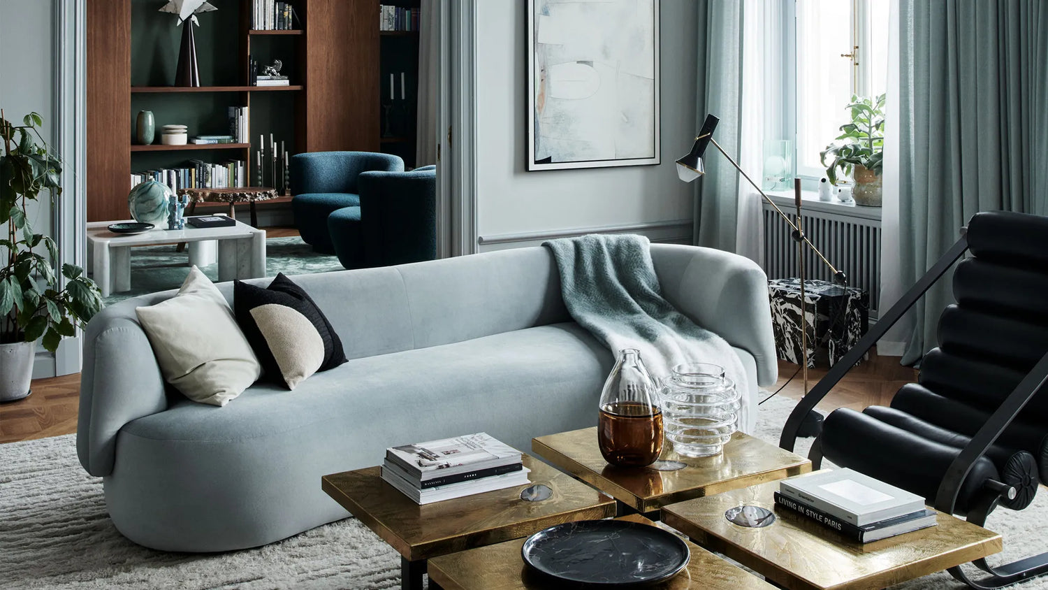 Stockholm Apartment - Bold Interpretation of Scandinavian Minimalism